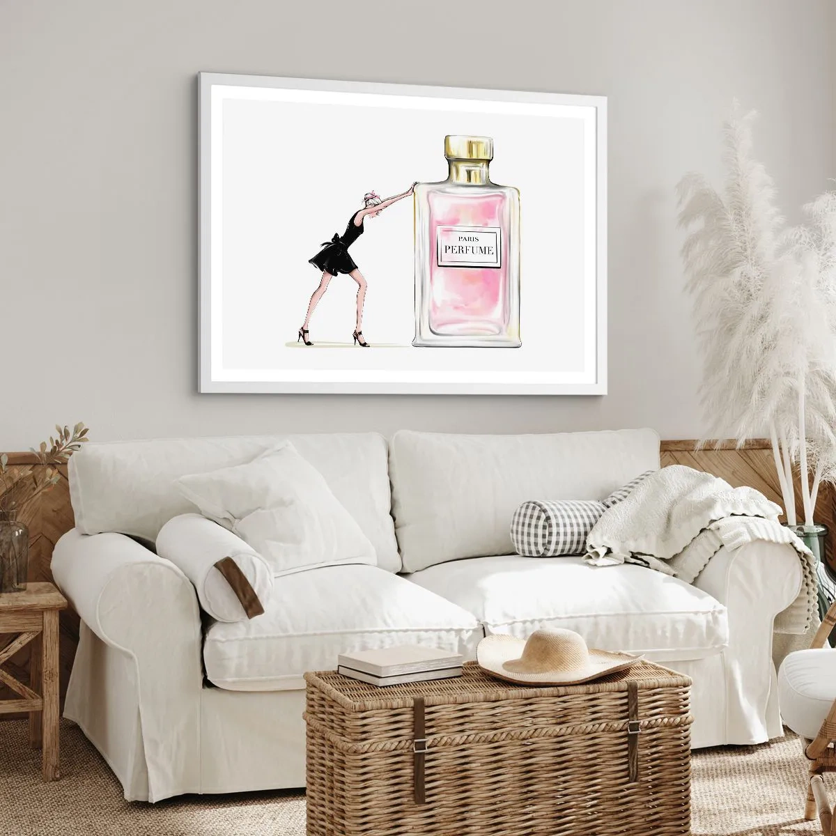 Affisch i vit ram - Kvinnlighetens kärna - 70x50 cm