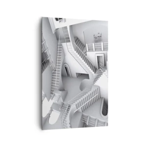 Canvastavla - Bild på duk - Rummets paradoxer - 80x120 cm