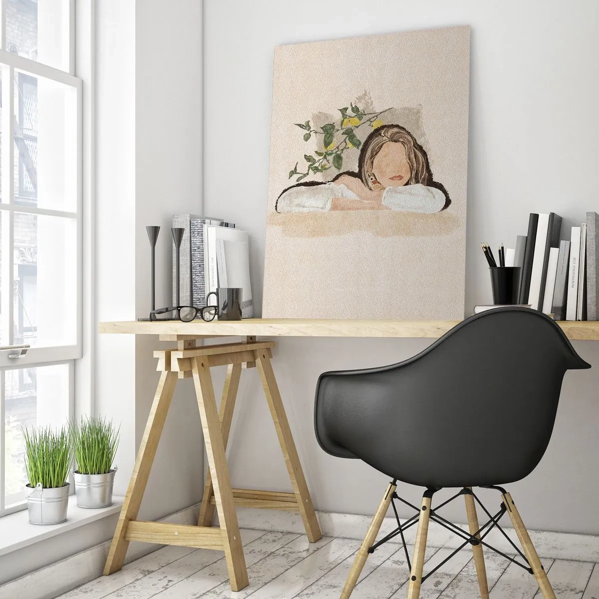 Glastavla - Bild på glas - Sydlig skönhet - 50x70 cm