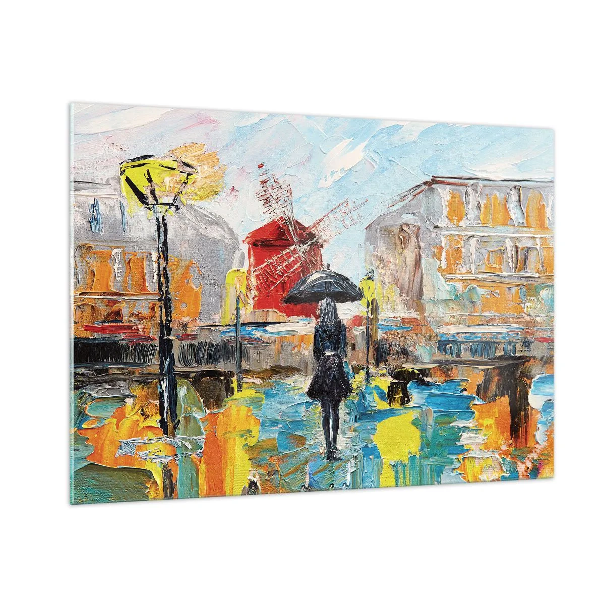Glastavla - Bild på glas - Parislegender - 100x70 cm
