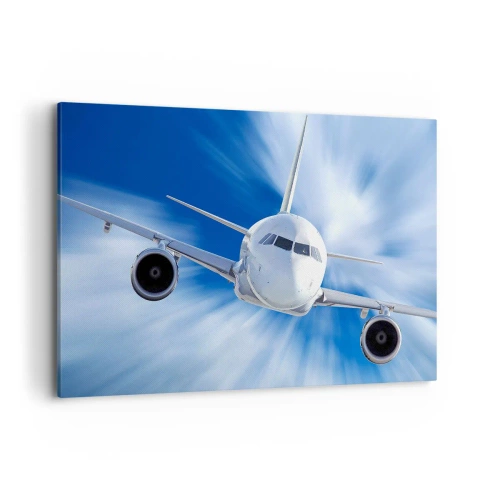 Canvastavla - Bild på duk - Snabbare än vinden i himlen - 120x80 cm