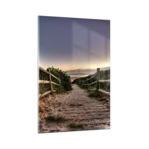 Glastavla - Bild på glas - Målet är synligt - 80x120 cm