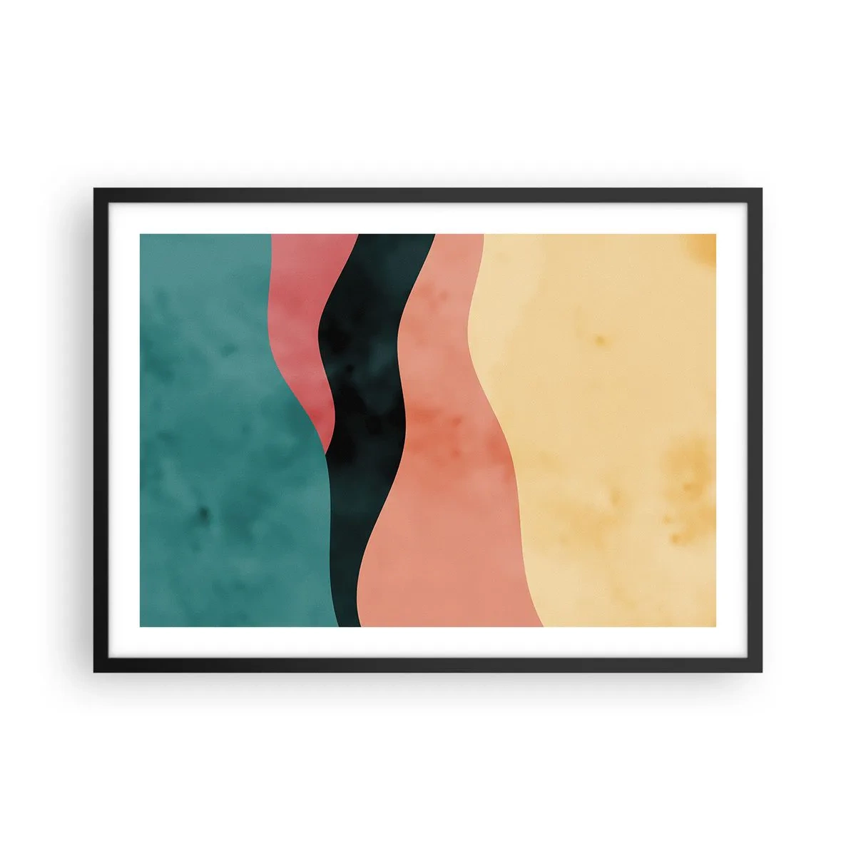 Affisch i svart ram - Enig oenighet - 70x50 cm