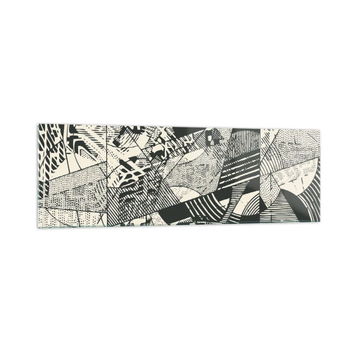 Glastavla - Bild på glas - Nutidens dynamik - 160x50 cm