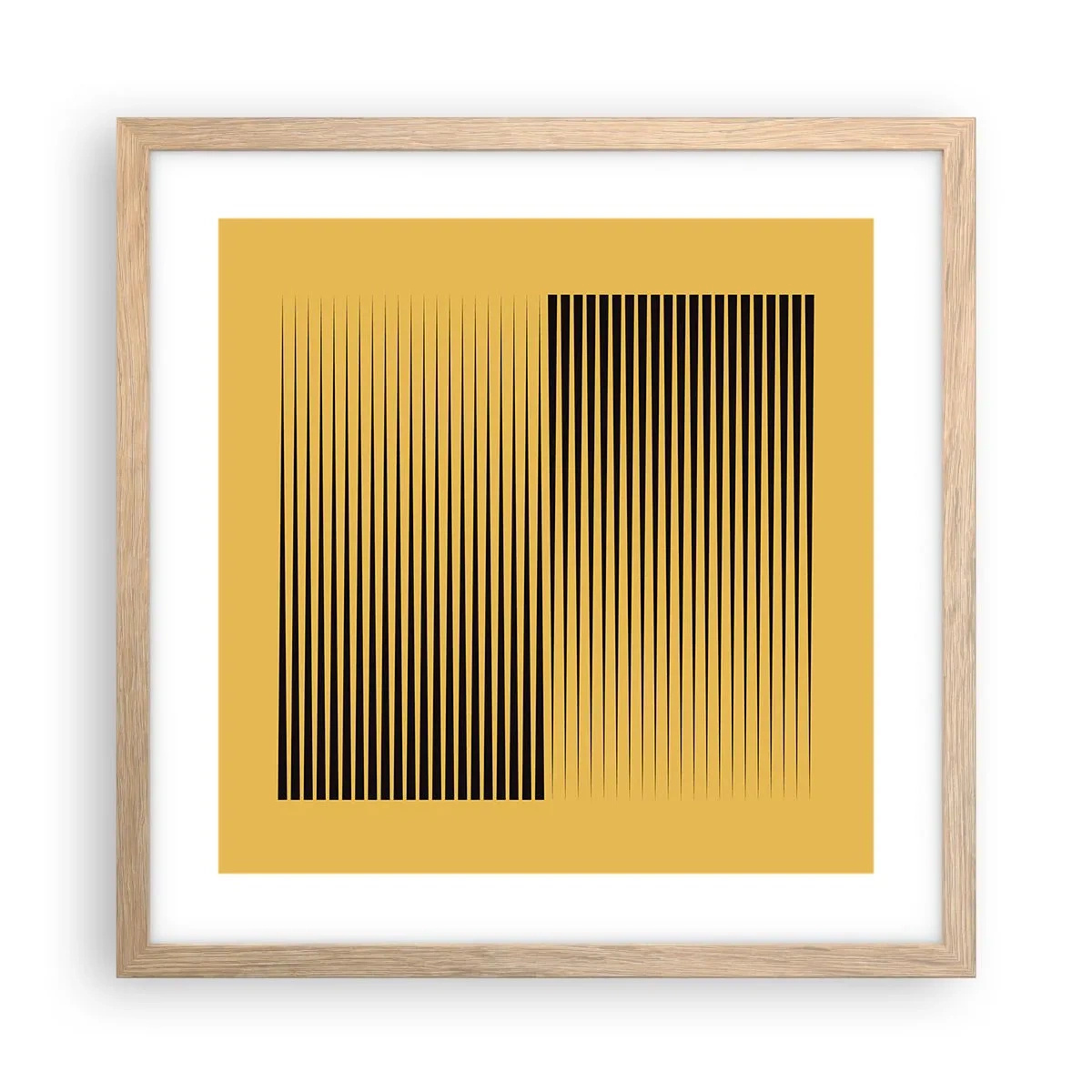 Affisch i ram av ljusek - Motsatsernas kvadrat - 40x40 cm