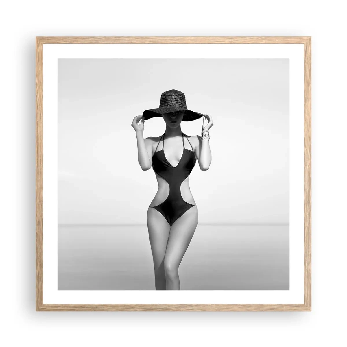 Affisch i ram av ljusek - Mitt förnamn är: Elegans - 60x60 cm