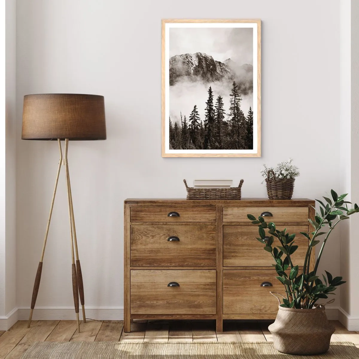 Affisch i ram av ljusek - Granithärskare - 40x50 cm