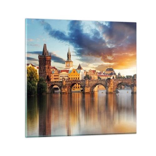 Glastavla - Bild på glas - Vacker sedan århundraden - 50x50 cm