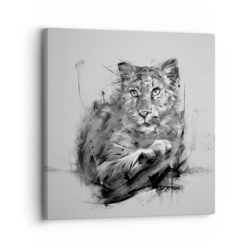 Canvastavla - Bild på duk - Ja, jag lyssnar noga - 30x30 cm