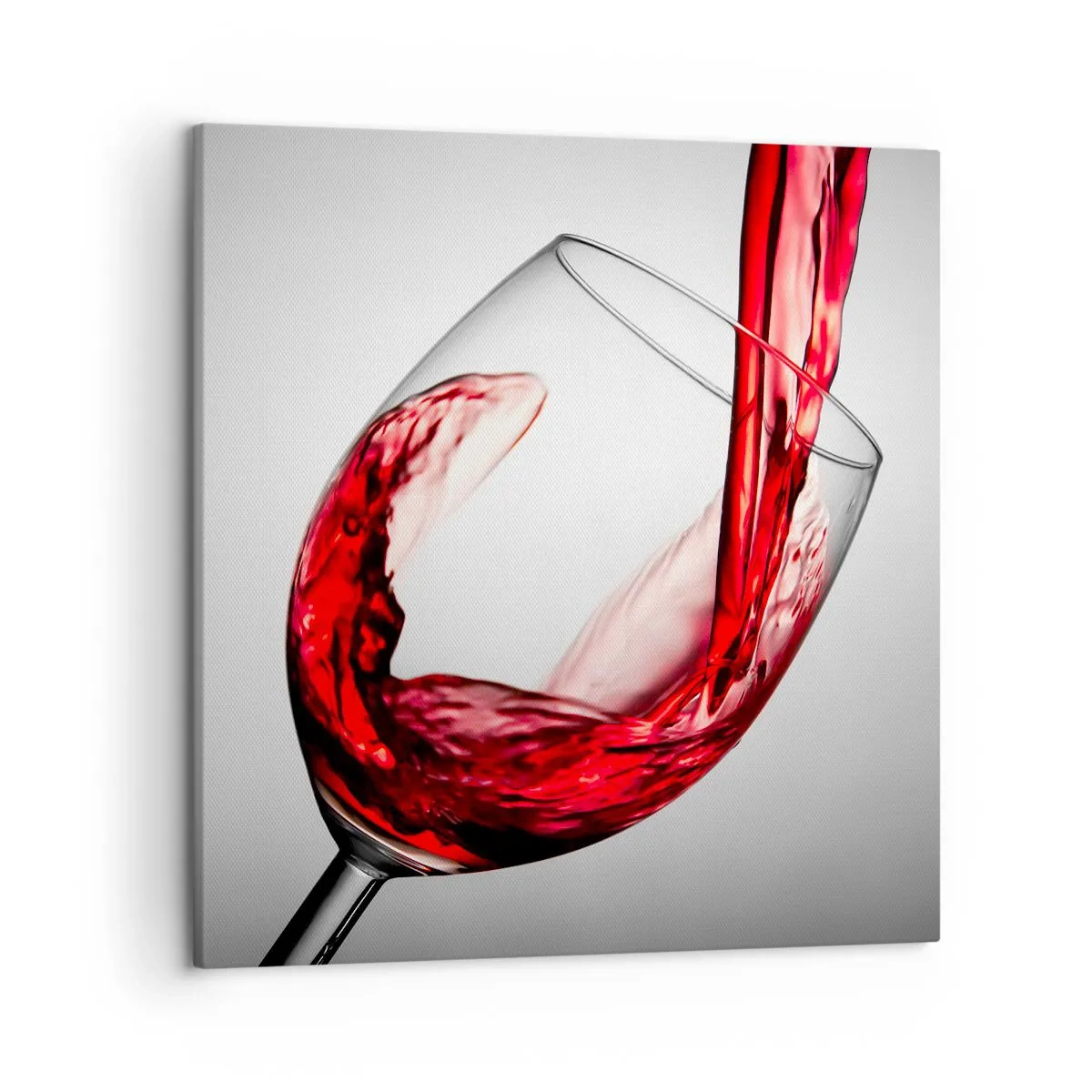 Canvastavla - Bild på duk - Färg - rörelse - ljud - 50x50 cm