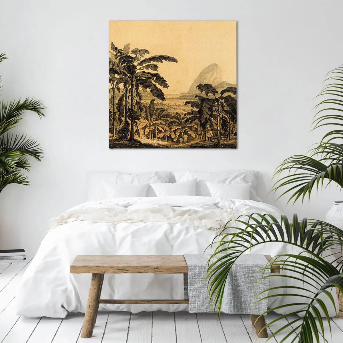 Canvastavla - Bild på duk - I kolonial stämning - 60x60 cm