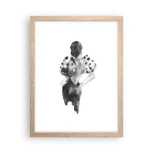 Affisch i ram av ljusek - Hon passerade nära mig - 30x40 cm