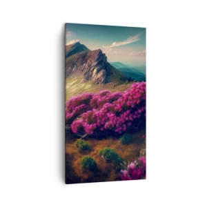 Canvastavla - Bild på duk - Sommar i fjällen - 45x80 cm