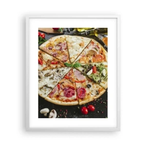 Affisch i vit ram - Smakurval - 40x50 cm