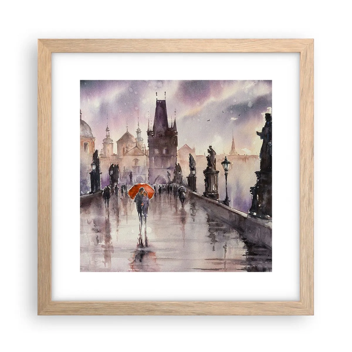 Affisch i ram av ljusek - Människor förändras inte - 30x30 cm