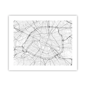 Affisch - Paris blomma - 50x40 cm