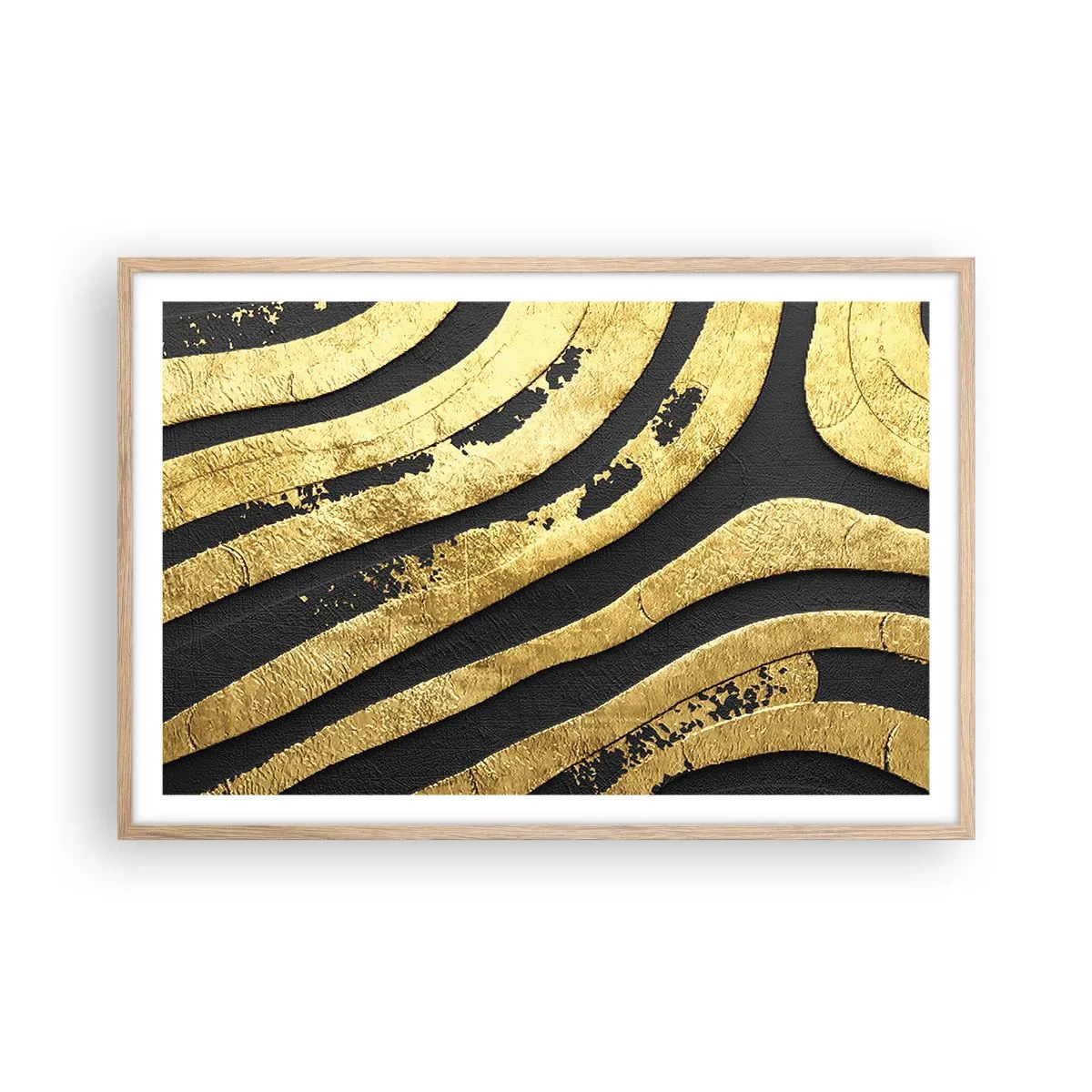 Affisch i ram av ljusek - Allt flyter - 91x61 cm