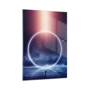 Glastavla - Bild på glas - De finns redan här... - 50x70 cm