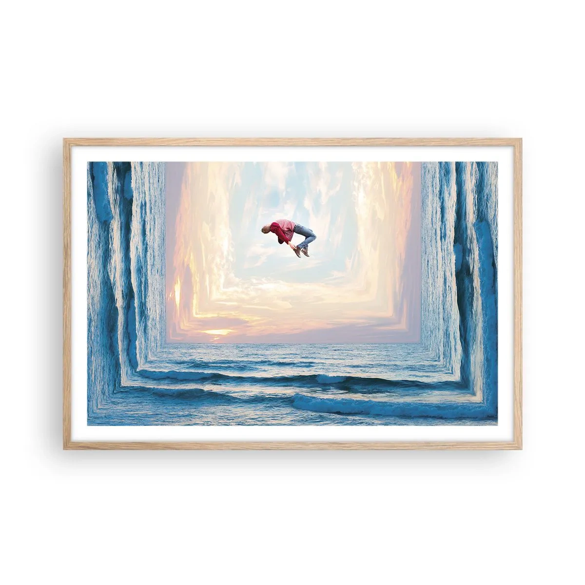 Affisch i ram av ljusek - Till en annan dimension - 91x61 cm