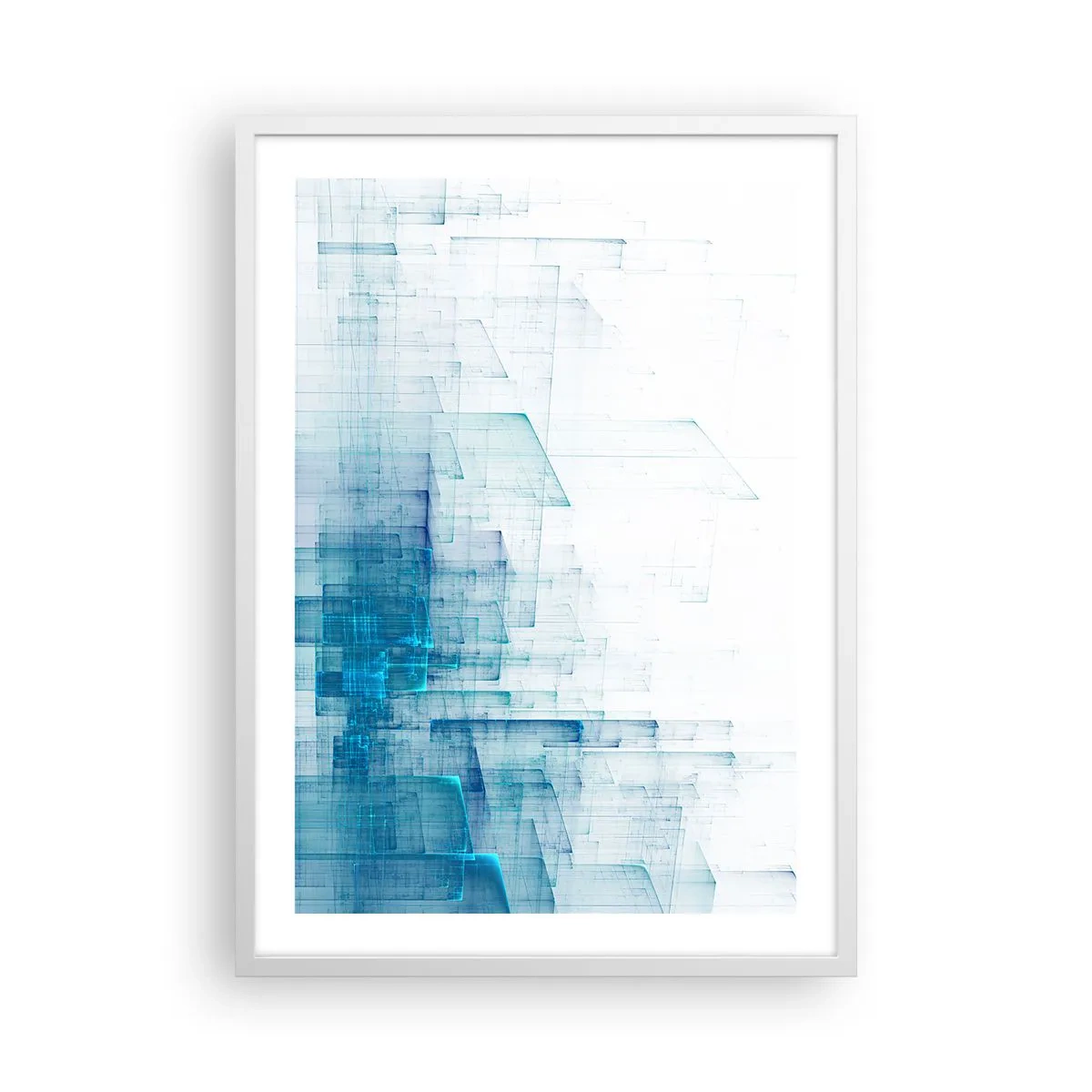 Affisch i vit ram - Hur utrymmet blev till - 50x70 cm