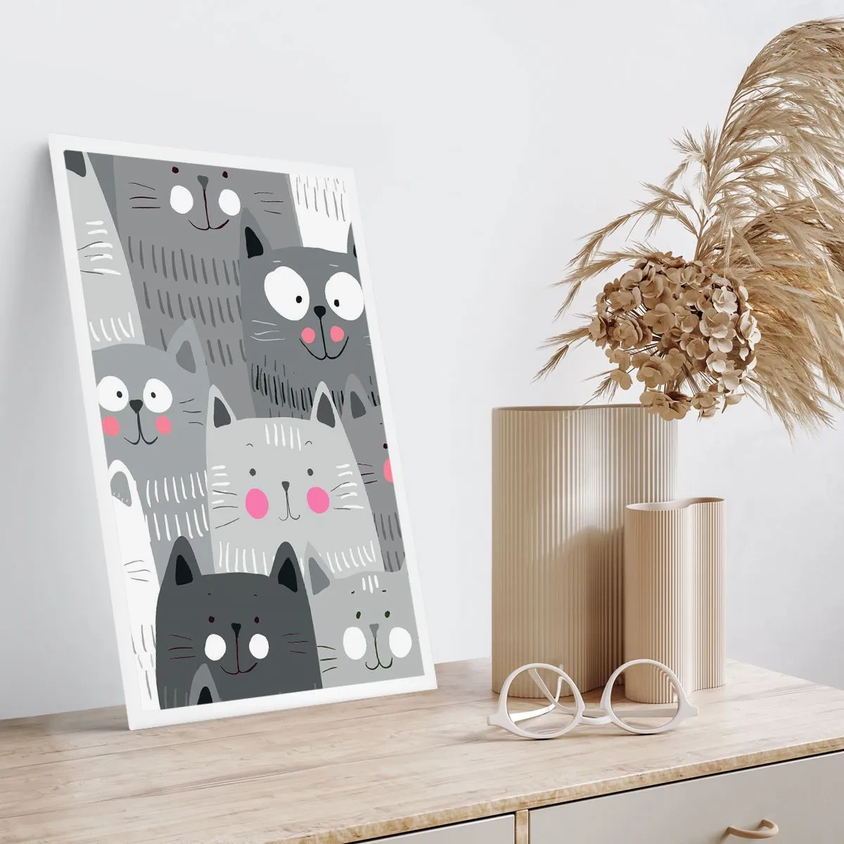 Affisch - Katternas värld - 70x100 cm