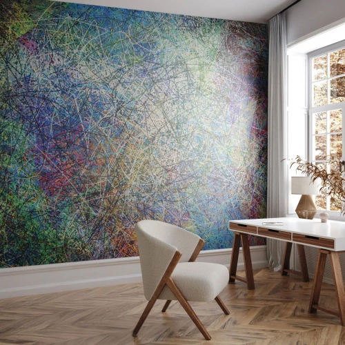Fototapet Premium Canvas - Det är inte så enkelt - Abstraktion, Bit, Modernt mönster - 500x350 cm