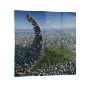 Glastavla - Bild på glas - Naturen är evig - 30x30 cm