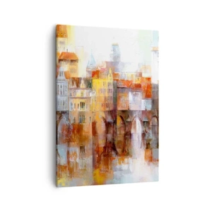 Canvastavla - Bild på duk - Vackert under bron - 50x70 cm