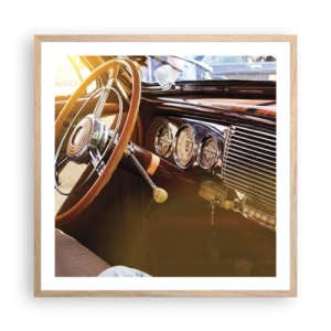 Affisch i ram av ljusek - Smak av lyx från det förflutna - 60x60 cm