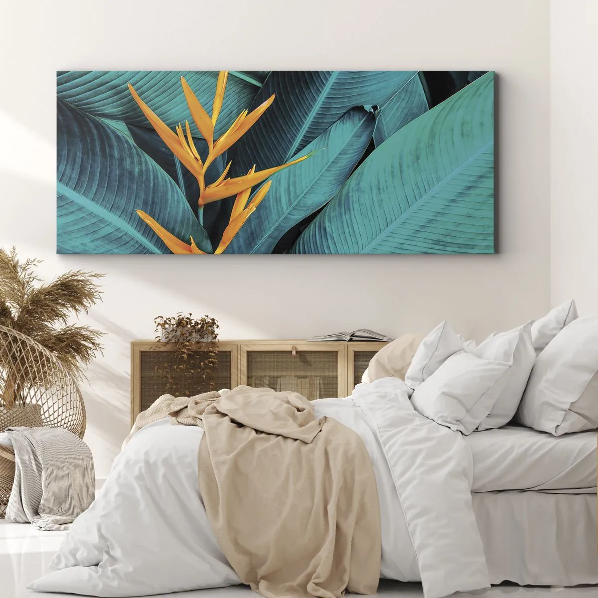 Canvastavla - Bild på duk - Edens blomma - 160x50 cm