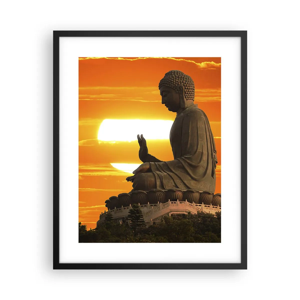 Affisch i svart ram - Utan rädsla för världen - 40x50 cm