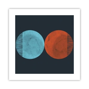 Affisch - Endast geometri? - 40x40 cm