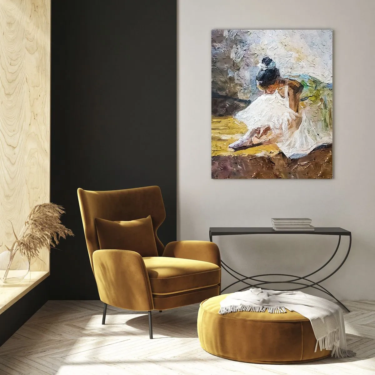 Glastavla - Bild på glas - Från Degas tavla - 50x70 cm