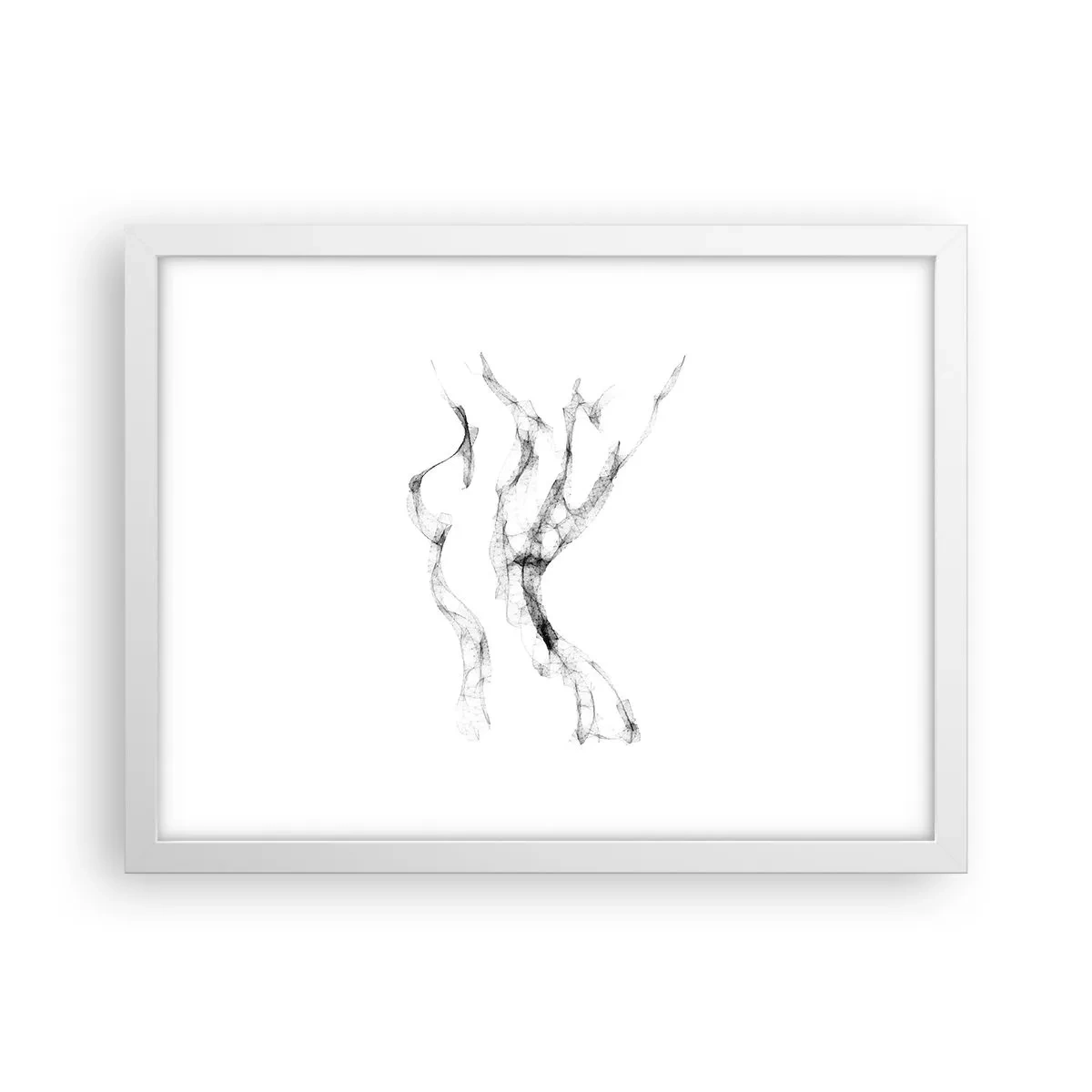 Affisch i vit ram - Vacker och stark - 40x30 cm