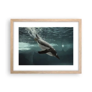 Affisch i ram av ljusek - Välkommen till min värld - 40x30 cm