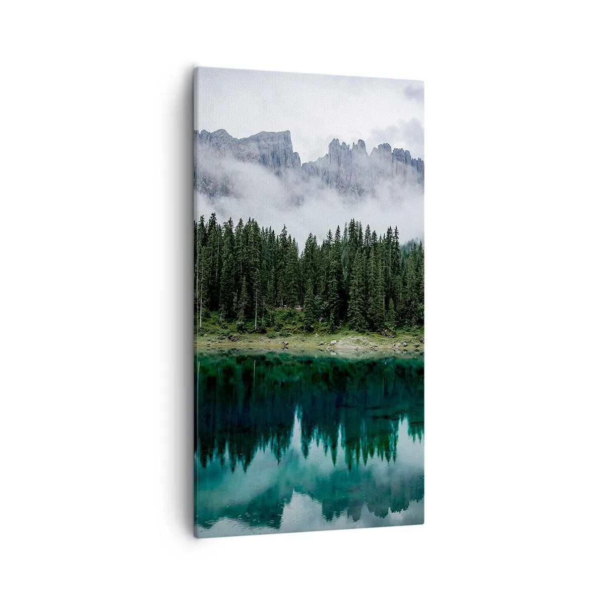 Canvastavla - Bild på duk - Tyst, tyst, väck inte sovande vatten... - 55x100 cm