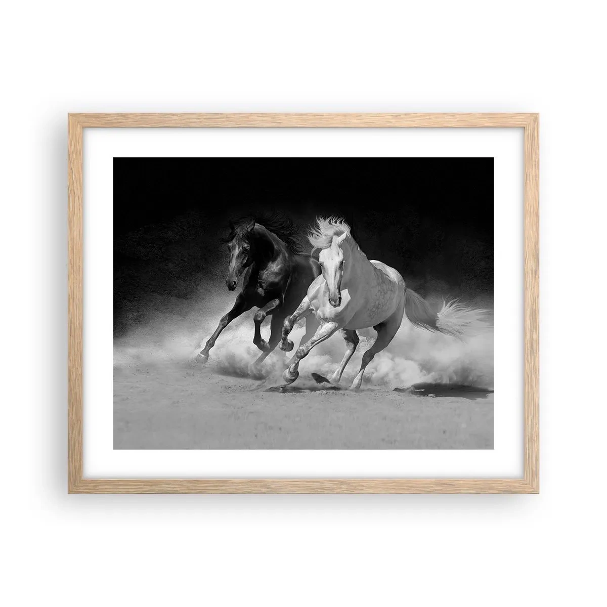 Affisch i ram av ljusek - Frihetens galopp - 50x40 cm