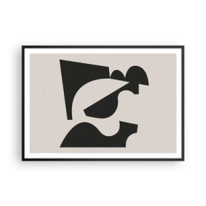 Affisch i svart ram - För självmontering - 100x70 cm