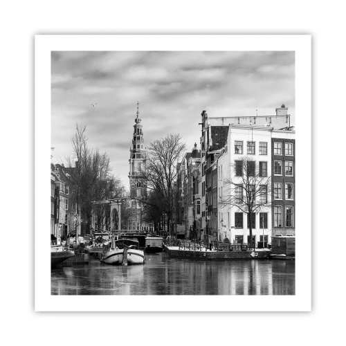 Affisch - Amsterdam stämning - 60x60 cm