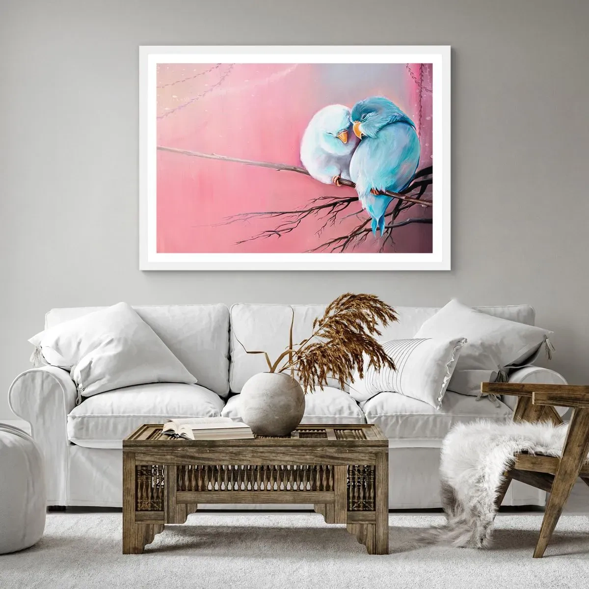 Affisch i vit ram - Lägga till något?… - 91x61 cm