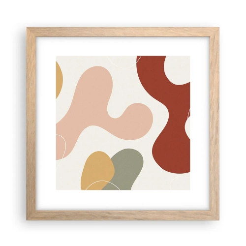 Affisch i ram av ljusek - Ornamental zig-zack? - 30x30 cm