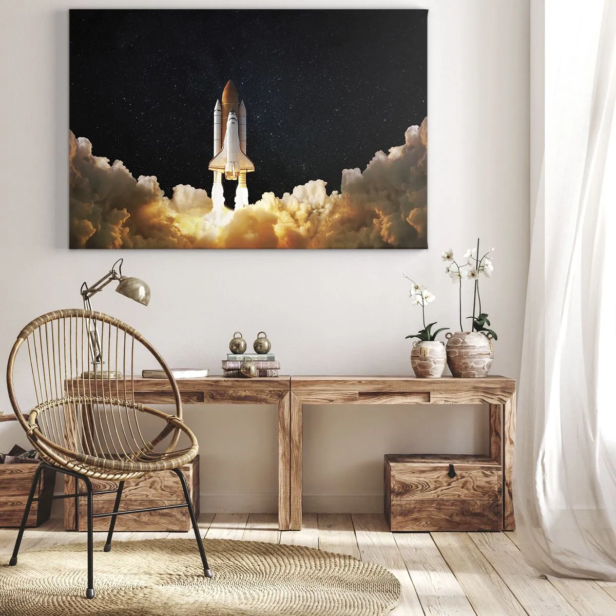 Canvastavla - Bild på duk - Ad astra! - 120x80 cm