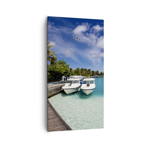 Canvastavla - Bild på duk - Paradiset finns - 55x100 cm