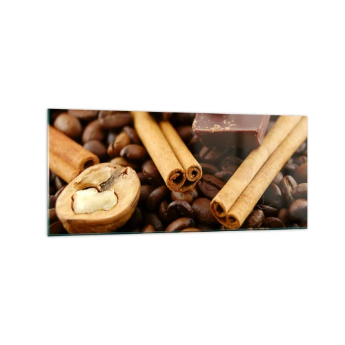 Glastavla - Bild på glas - Aromkonsert - 120x50 cm