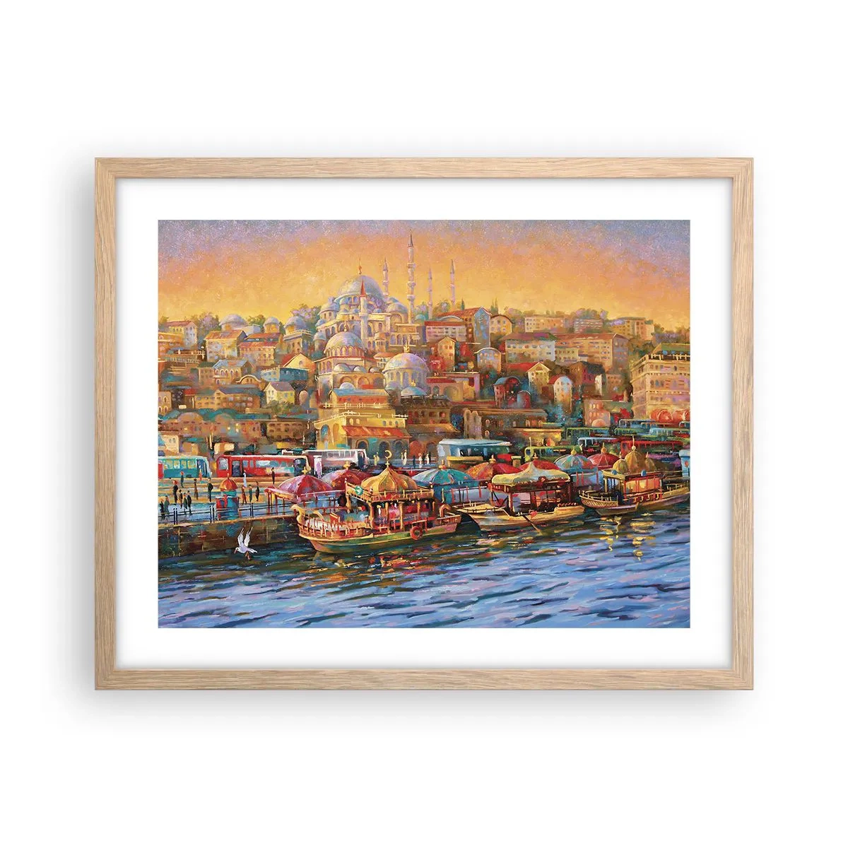 Affisch i ram av ljusek - Istanbul-berättelse - 50x40 cm