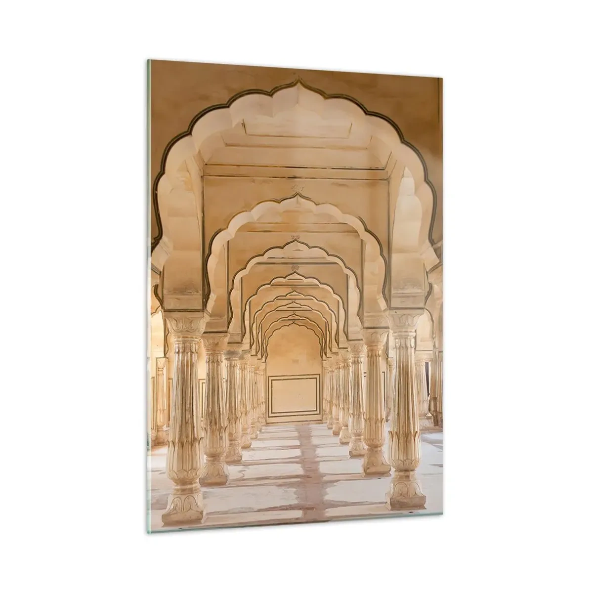 Glastavla - Bild på glas - I maharajas palats - 50x70 cm