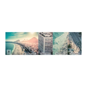 Provbit av fototapet Premium Canvas - Evig semester i Rio - Kust, Rio de Janeiro, Strand - 100x30 cm
