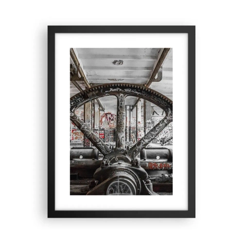 Affisch i svart ram - Fabrikens hemliga liv - 30x40 cm