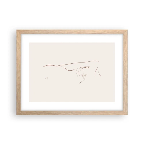 Affisch i ram av ljusek - Begärans form - 40x30 cm