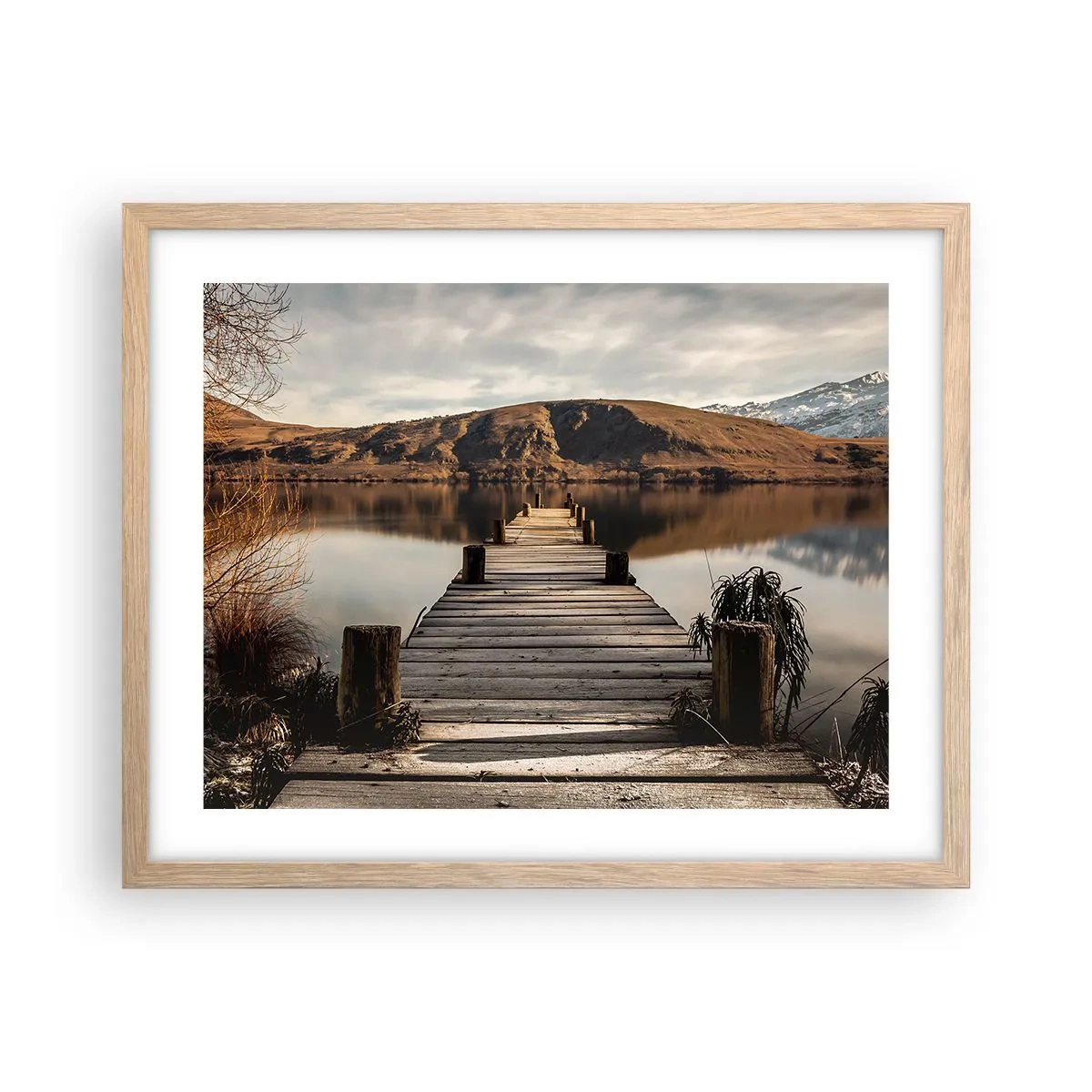 Affisch i ram av ljusek - Ett landskap i tystnad - 50x40 cm